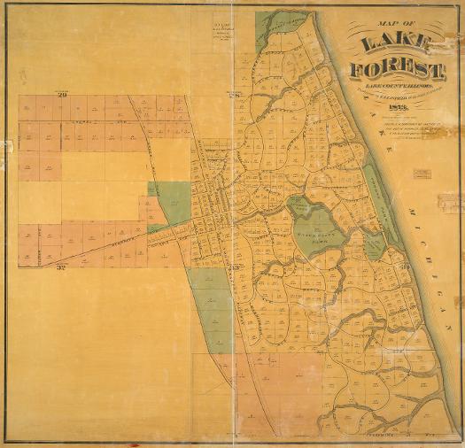 Map of Lake Forest, 1873